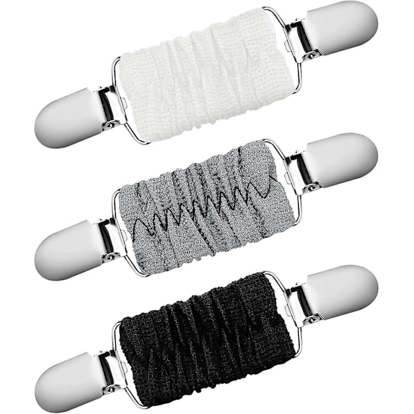 3-pack Passande Klänningsklämma Vintage Tröja Sjalspänne Retro Koftkrageklämma Klänningsskjorta Broschklämma För Kvinnor Flickor Dekoration