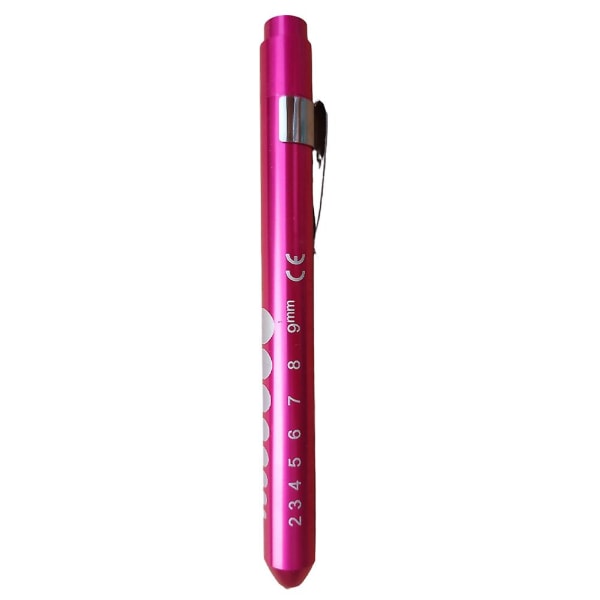 Kannettava kynälamppu kynäpidikkeellä Uudelleenkäytettävä kestävä kynälamppu lääkäreille Pink White Light