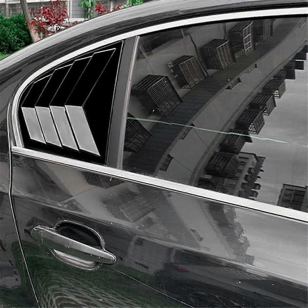 Bil Bagrude Shutter Cover Trim Vindue Louver Side Vent Trim til 5 Serie E60 2004-2010 Gloss Sort