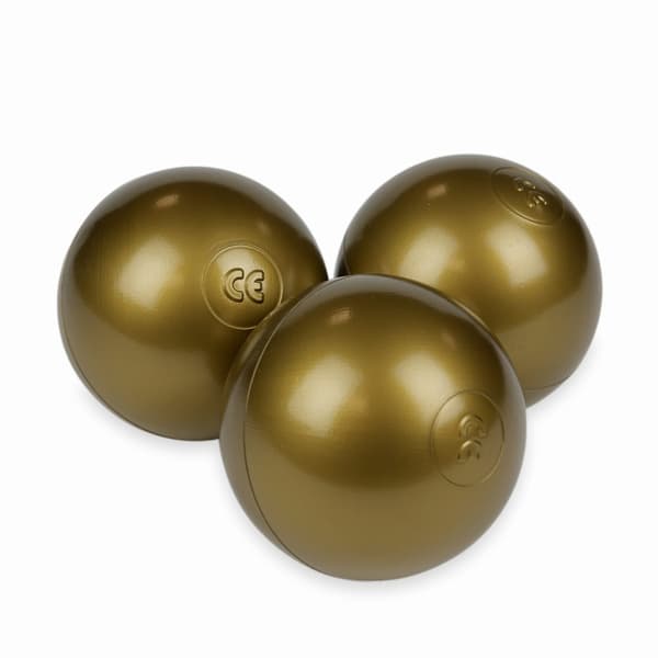Legetøjsbolde ø7cm 100 stk. gammelguld