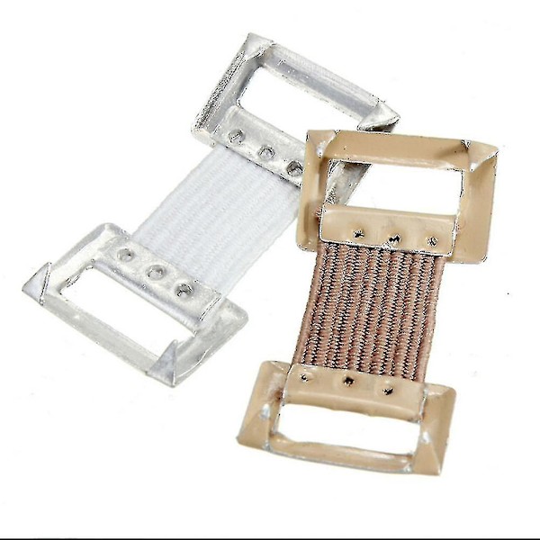 10 stk. udskiftning elastisk bandage wrap stræk metal clips fiksering klemmer kroge Coffee