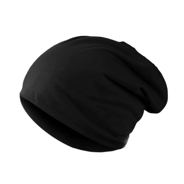 Tynd sort vinterhue lang hue snowboard skate