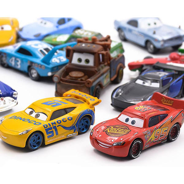 Bærbar opbevaringsboks til Lightning McQueen-biler, der kan indeholde 30 dobbeltlagsbiler, til parkering, legetøj, børns gave drenge - køretøjslegetøj 21