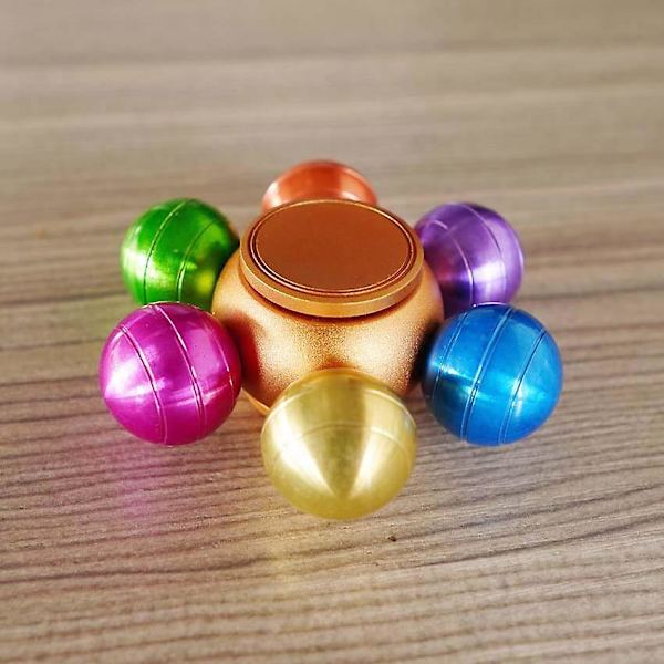 Cool drakboll fingertoppsspinnare lämplig för barn och vuxna, tryckboll fingertoppsspinnare handhållen metallspinnande topp