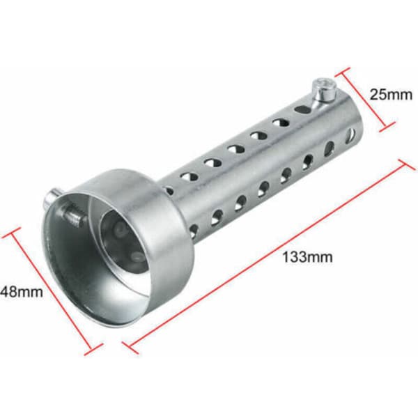 2 stk. universel DB Killer Baffle-indsats til motorcykeludstødning lyddæmper 48 mm
