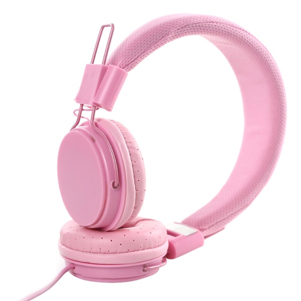 Ep05 Kablet hovedtelefon High Fidelity støjreduktion Sammenfoldelig 3,5 mm stereo gaming headset til computer-FARVE：Pink