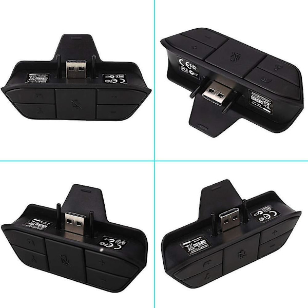 Stereo Headset-adapter för Xbox One/One S/Elite 1&2/för Xbox Series X|S-kontroller, Mic Headphone-adapter för Xbox One-kontroll