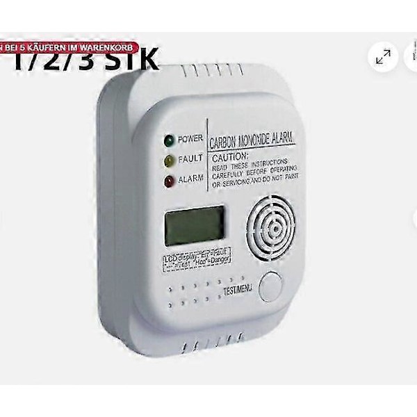 CO-ilmaisin hiilimonoksidi-ilmaisin kaasunilmaisin varoitusilmaisin hiilimonoksidi-ilmaisin LCD