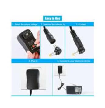Universal 30W AC til DC Strømforsyning med USB Port 5V 2.1A AC 3V til 12V Strømadapter