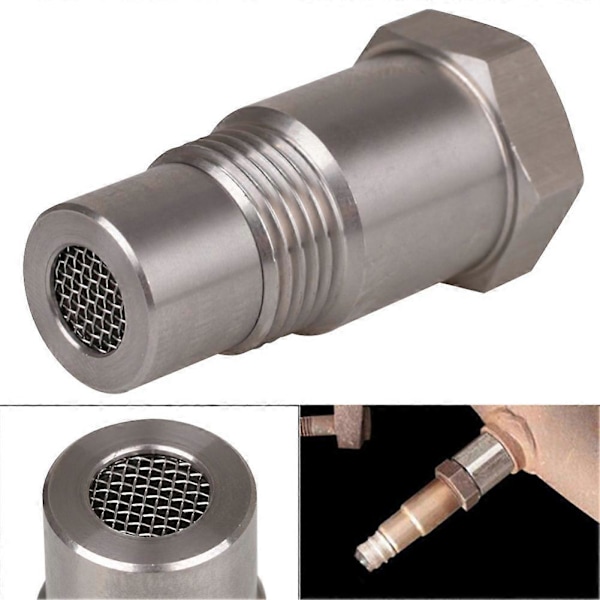 10-1 ST Bil Syresensor O2 M18X15 Adapter Montering CEL Fix Kontrollera Motorlampa Eliminator Adapter Rostfritt Syre O2 Sensorer