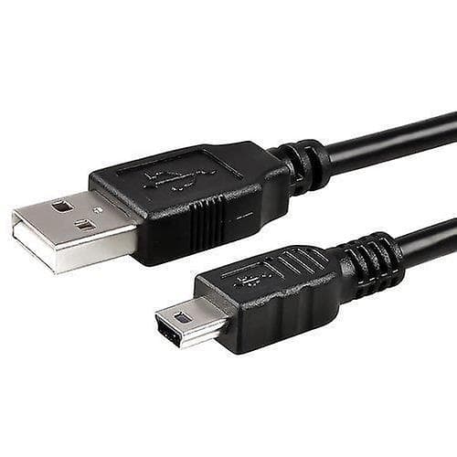USB-kabel for dataoverføring og lading for Zoom H6 Handy Kamera Svart