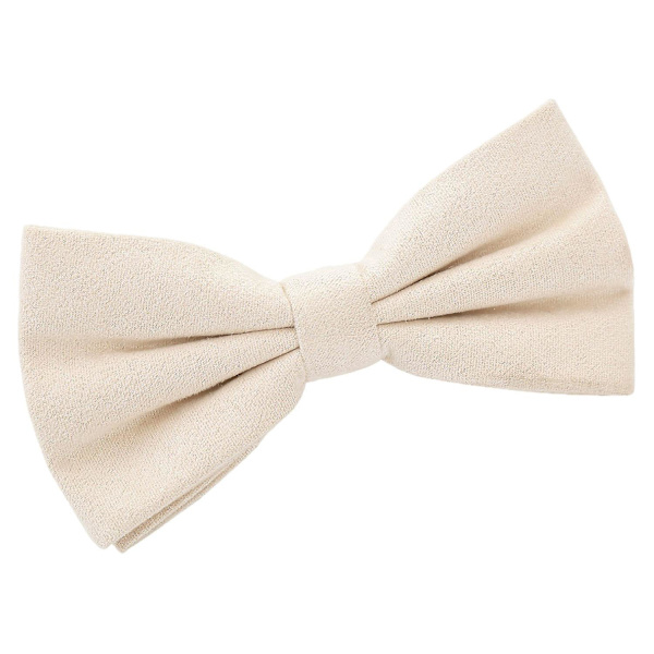 Beige Mocka Förknuten Fluga