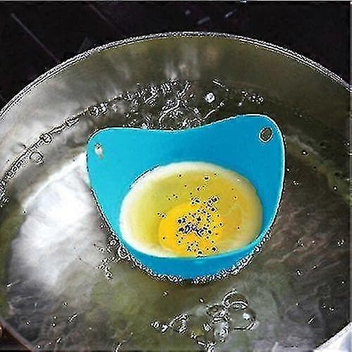 Silikon Eggkoker Sett Med 6 Ingredienser Kokte Egg