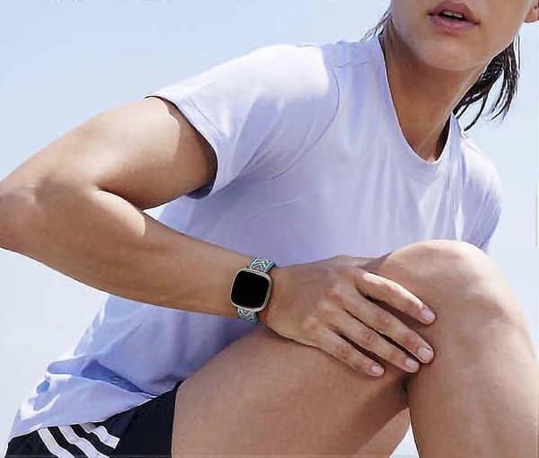 3-pak elastiske nylon urremme kompatible med Fitbit Versa 3/Sense