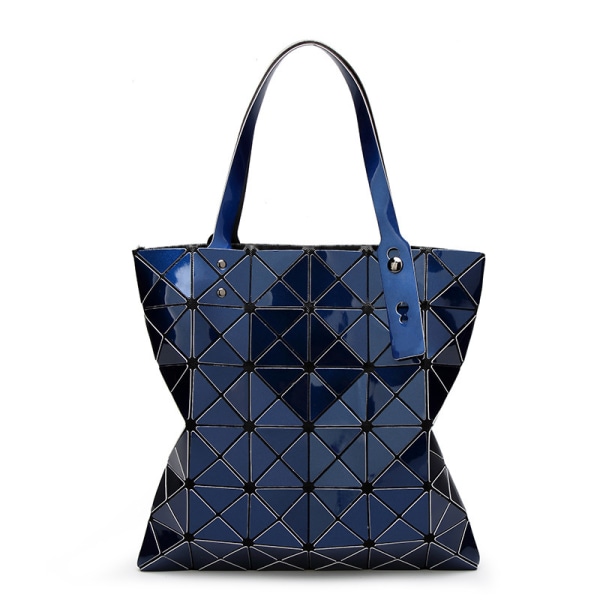 Damer Damer Japanska Issey Miyake Geometry Tygväskor Handväska Lingge Bag Travel Navy blue