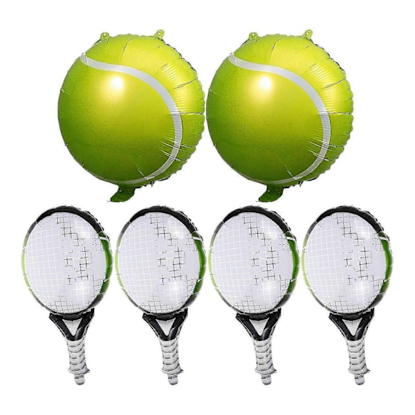 1 Sæt Tennisbold og Ketsjer Balloner Folieballoner Tennis Gave