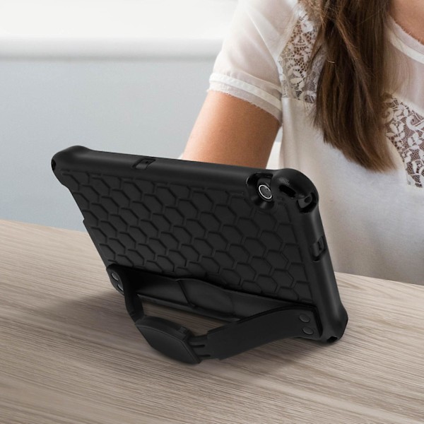Etui Huawei Mediapad T5 10 Beskyttelsesskum Avtakbar Skulderstropp - Svart