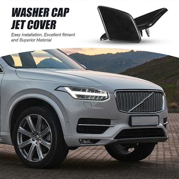 Par L+R Side Forlygte Kofanger Sprinklerdæksel Jet Cover til Volvo XC90 2007-2014