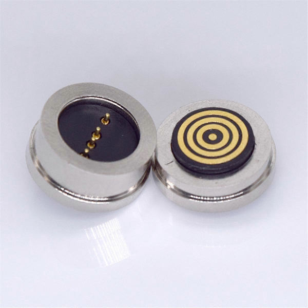 10 Par 4PIN Runde 360° Blinde Sugesikre Magnetiske Pogo Pin-kontakter Magnetisk Lading Con