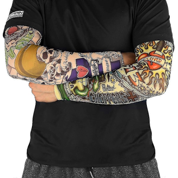 6kpl Teko-tatuointihihat Käsivarteen Unisex Juhliin Cool Miehille Naisille Muoti Tatuoinnit & Body Art Väliaikainen Vedenpitävä cy