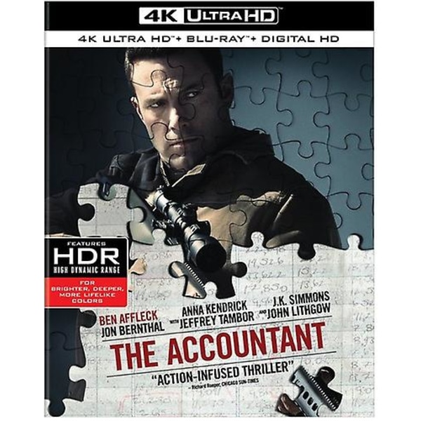 The Accountant [ULTRA HD] Med Blu-Ray, 4K Mastering, Digitalt Mastered In HD USA import