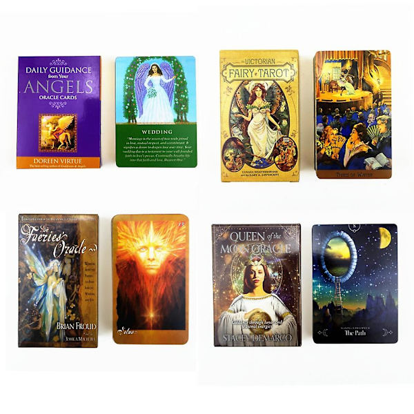 500styles Oracle Tarot-kort Vägledning Spådom Ödesorakel Festlek Brädspel Pdf-instruktioner