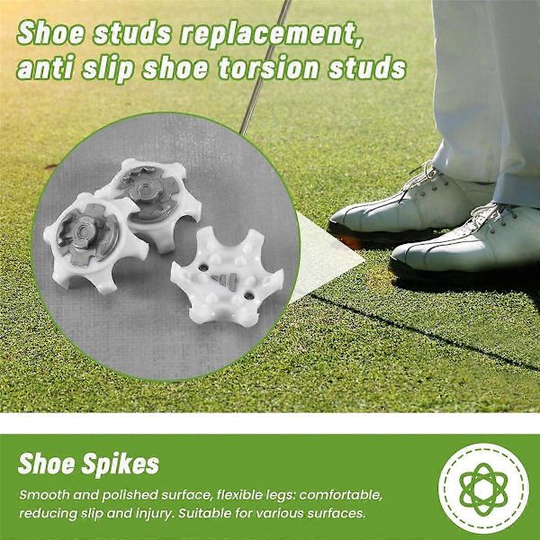 14/28 stk. Golf Sko Pigge Udskiftning Cleat Champ Twist Skrue Studs Antislip Mængde: 14 stk.