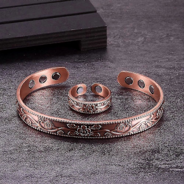 Magnetiskt koppararmband för artrit, lindring av karpaltunnelsyndrom