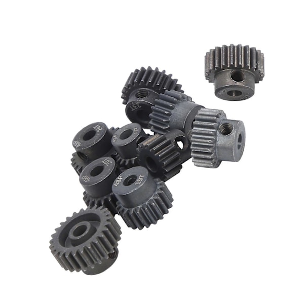 10 kpl/setti 16T?25T 7075 48P teräksinen RC-automootorin hammaspyörä, yhteensopiva 1/8 1/10 harjattoman moottorin kanssa 12