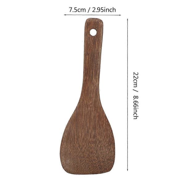 Träspade Stekspade Stekt Ris Vändare för Köksredskap, 22*7.5cm