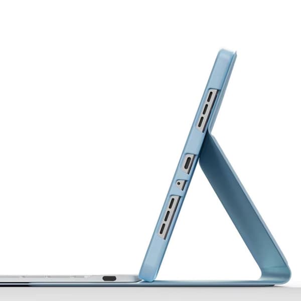iPad Pro 11 Gen5 Bluetooth-tangentbordsfodral med pekplatta (blå)