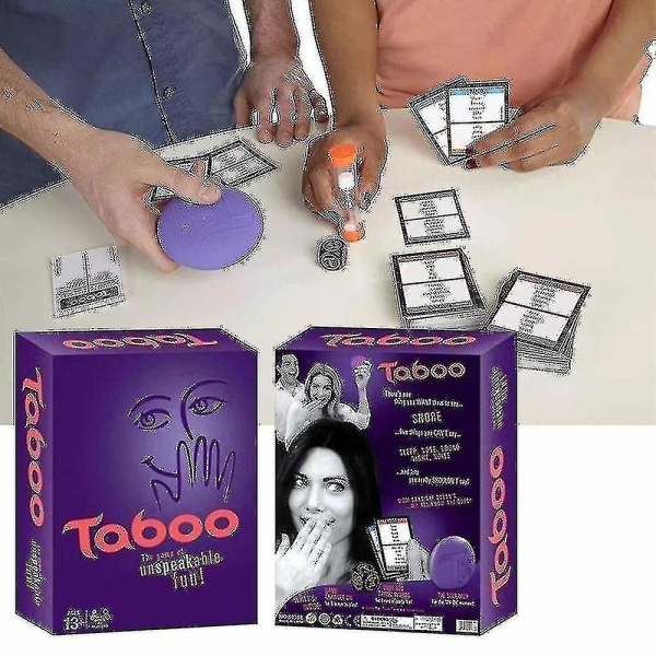 Taboo Game Classic Timglas Timing Familjespel WHBYV-Bra