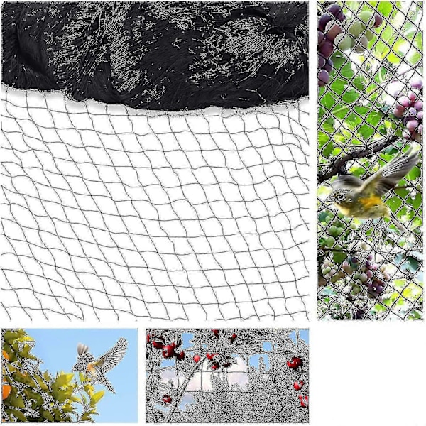 15m x 15m Fuglebeskyttelsesnet Fuglenet Plante Net Dam Net Have Net Til Have, 5 x 5 cm Store Huller