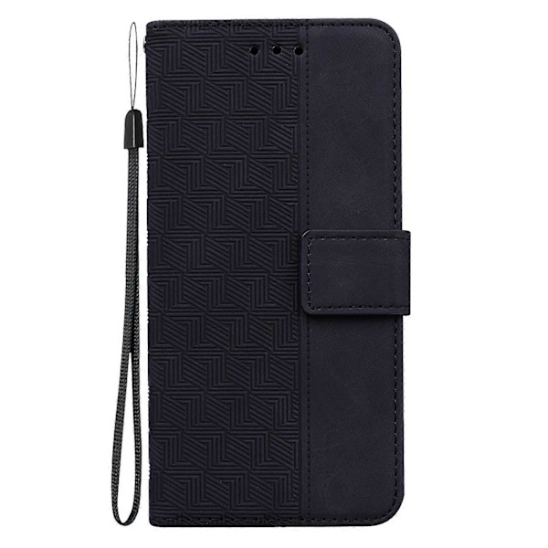 For Nokia X10 / X20 Geometrisk Preget Lær Telefondeksel
