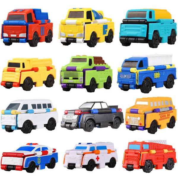 2-i-1 Omvendbar Lekebil Flip Racers Transformbare Biler Kiddie Corner Dobbelt Design Lekebiler