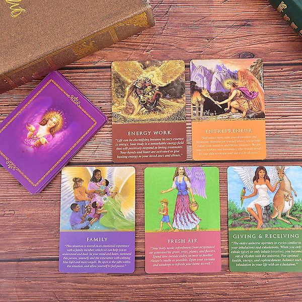 Tarotkort Daglig vägledning Ängelorakelkortlek Sällskapsspel Kortlek Brädspel för att stärka vänskapen