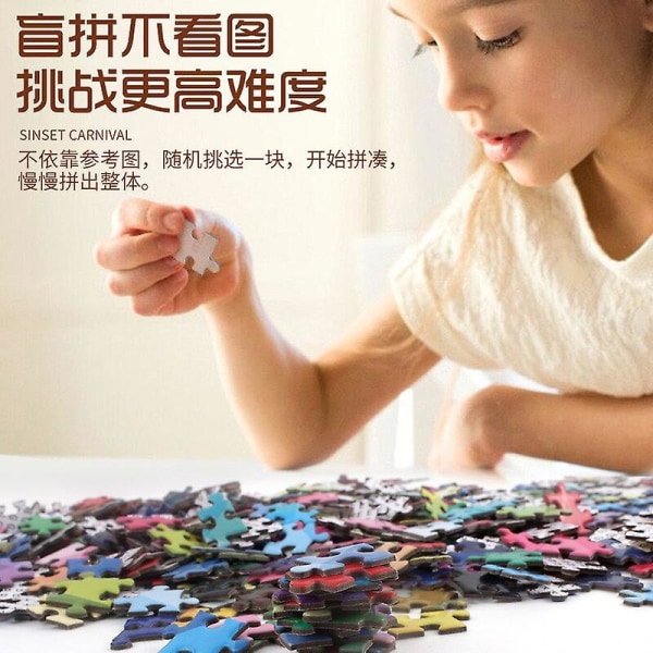 Særformet puslespil 2000 brikker Top kvalitet Helt ny By af Sky Impossible Challenge Jigsaw Brain Game Toy