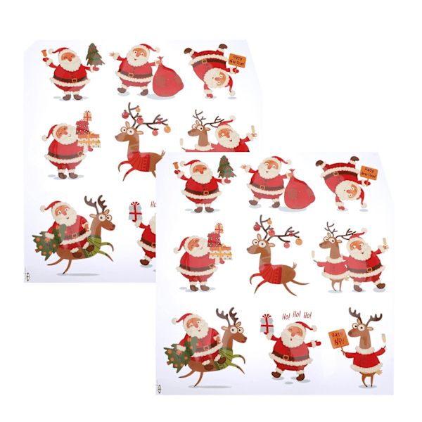 2 stk. Julekrybbe Dekoration Sy Applikationer Julekostume Patches Jule Syning Patches