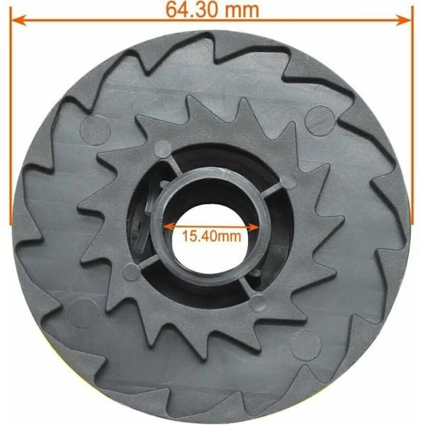 Setti 6 kpl korvaavia linjakeloja LIDL Parkside PRTA 20-Li A1, B2, C3, PRT 550 A1, A3, PRT 300 A1-2 x 4 m 1,6 mm langaton ruohotrimmeri