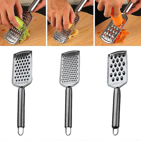 Rostfritt Stål Ost- och Potatisrivare Multifunktionell Citronzest Kitchen Tools