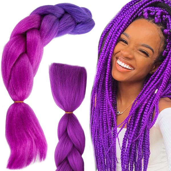 Jumbo Ombre Braid / Hårförlängning Hårfläta - 60 cm