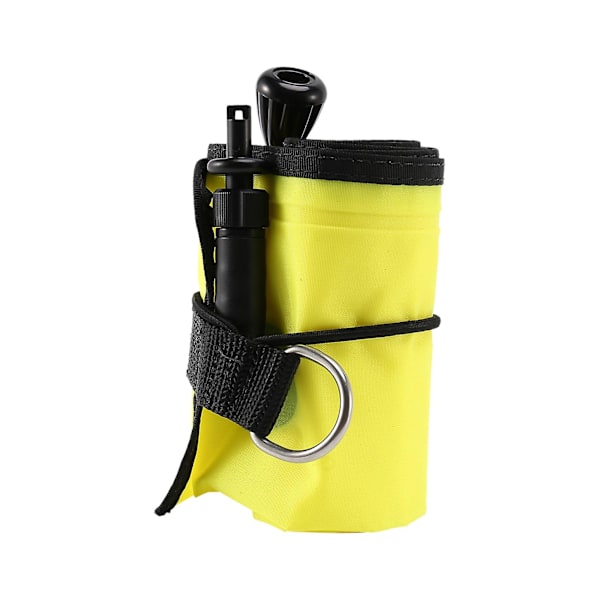 1m Scuba Diving Oppblåsbar Overflate Signal Markør Bøye Synlighet Float Signal Tube Pølse, Gul