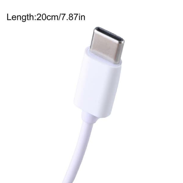 20 cm USB C til USB-kabel for rask dataoverføring og lading