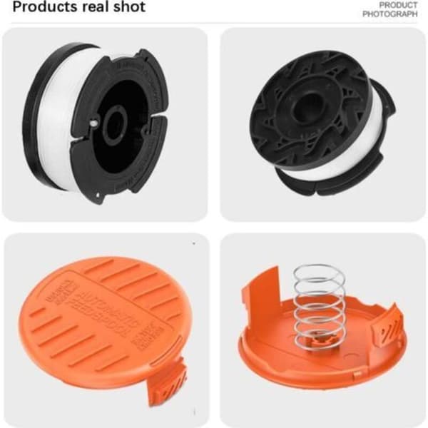 BLACK+DECKER AF-100-3ZP udskiftningsspole til plæneklipper, spole, sæt 6+2+2
