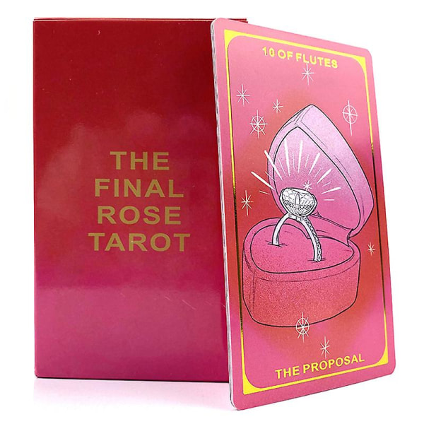 12*7cm Den slutliga rosen Tarotkort Profetia Spådom Familjefest Brädspel pusselspel, sällskapsspel