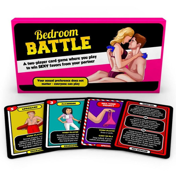 Bedroom Battle Game, prisbelönt Sexkortspel Kommando för alla vuxna par Pusselspel för att förbättra vänskapen