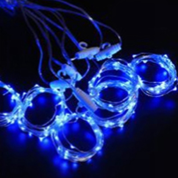 3x3 meter 300 LED koppartrådsgardinljusslinga fjärrkontroll gardin ljusslinga USB-driven festlig dekorationsljus