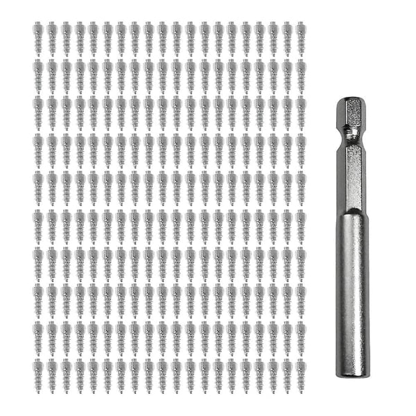 100 stk 4x12mm Hjulbolter Snøskruer Dekk Pigger Antislipp Fallende Spiker for Bil Motorsykkel Sykkel