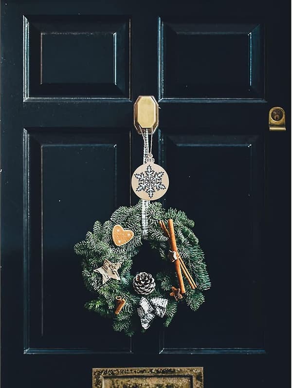 DIY Julepynt fra Ubehandlede Træjulepynt til Børn 10 stk Træfarve