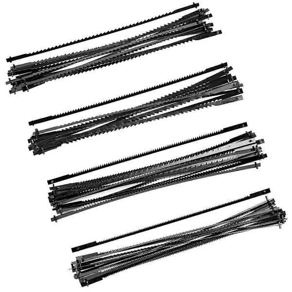 50 stk. rullesagblader 127 mm karbonstål stikksagblader, 10/15/18/24 tenner standard fint kutt sag B